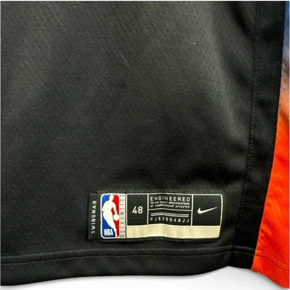 Nike Black Basketball Jersey with Colorful NYC Design - Picture 5 of 5